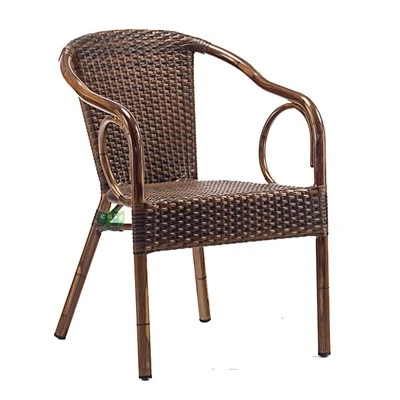 Anpile tise Café résine Rattan chèz Deyò Jaden Tulip